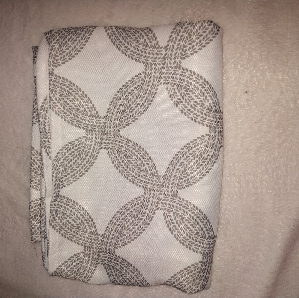 Gray and White Patterned Fabric